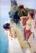 Alma-Tadema, Sir Lawrence A coign of vantage oil painting reproduction